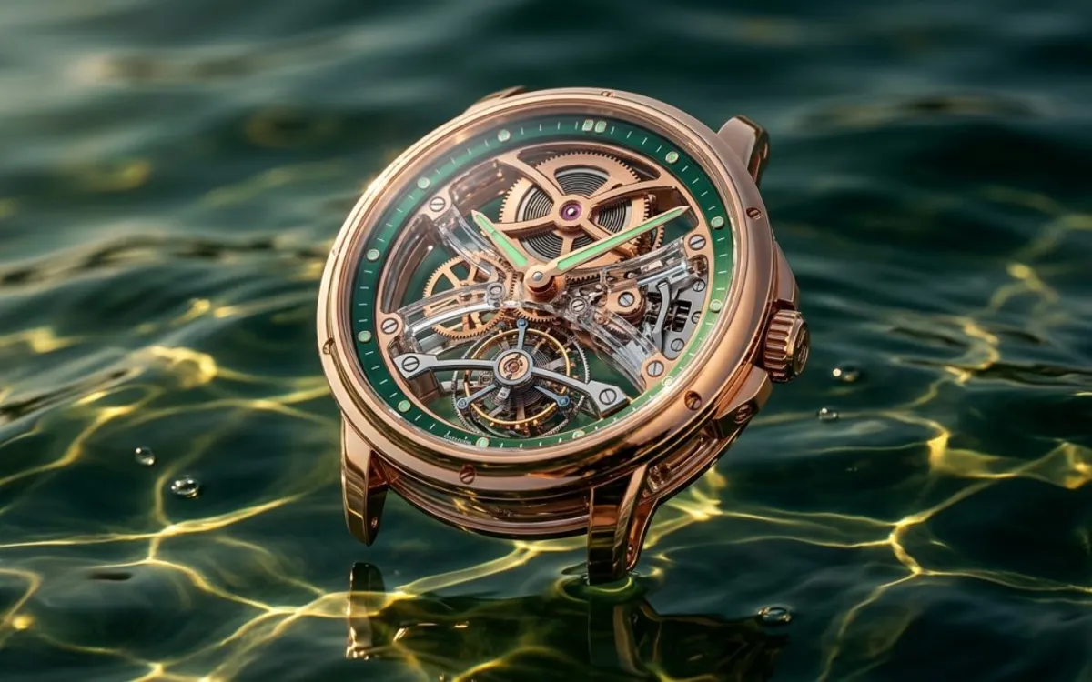 Maison Aurelune: Tourbillon Over Emerald Water website template