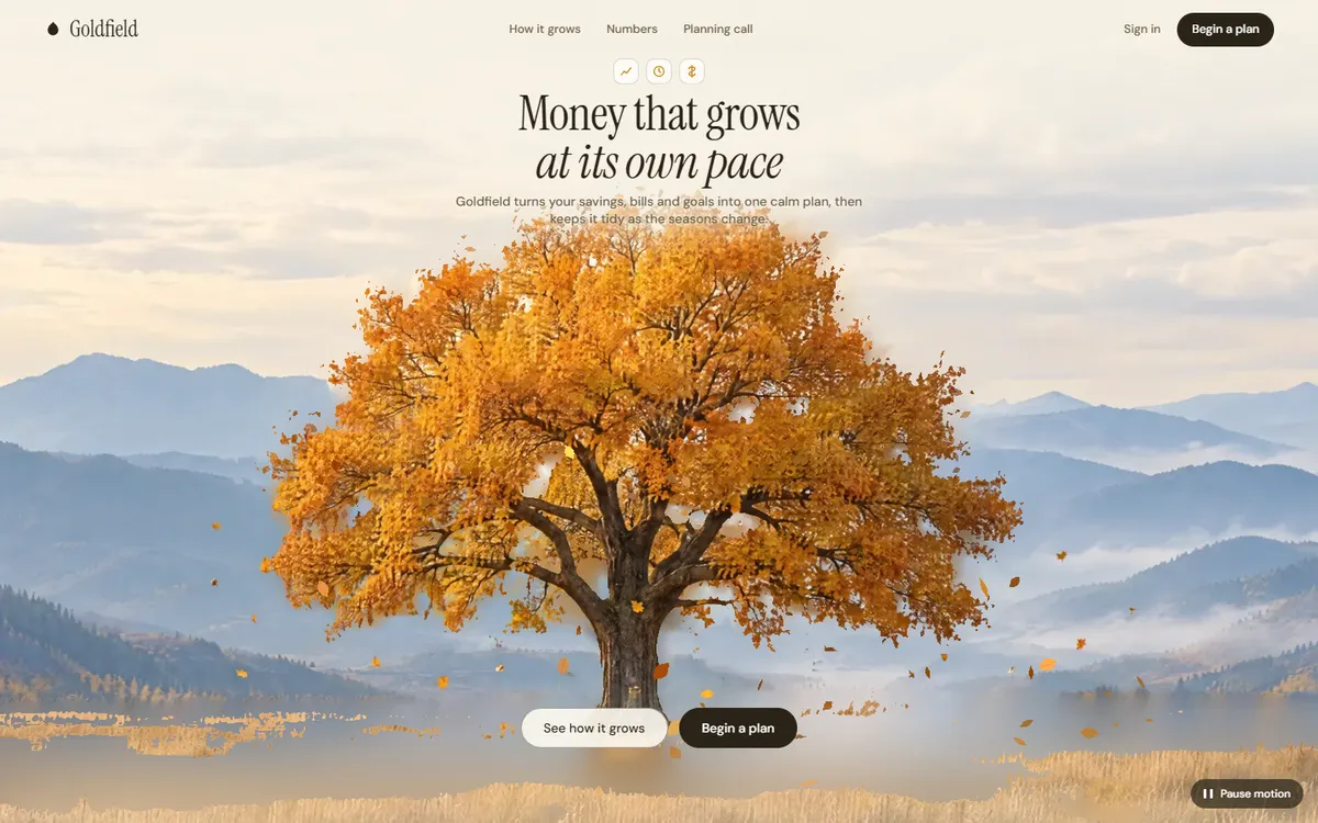 Goldfield Autumn Oak Shedding Its Leaves website template