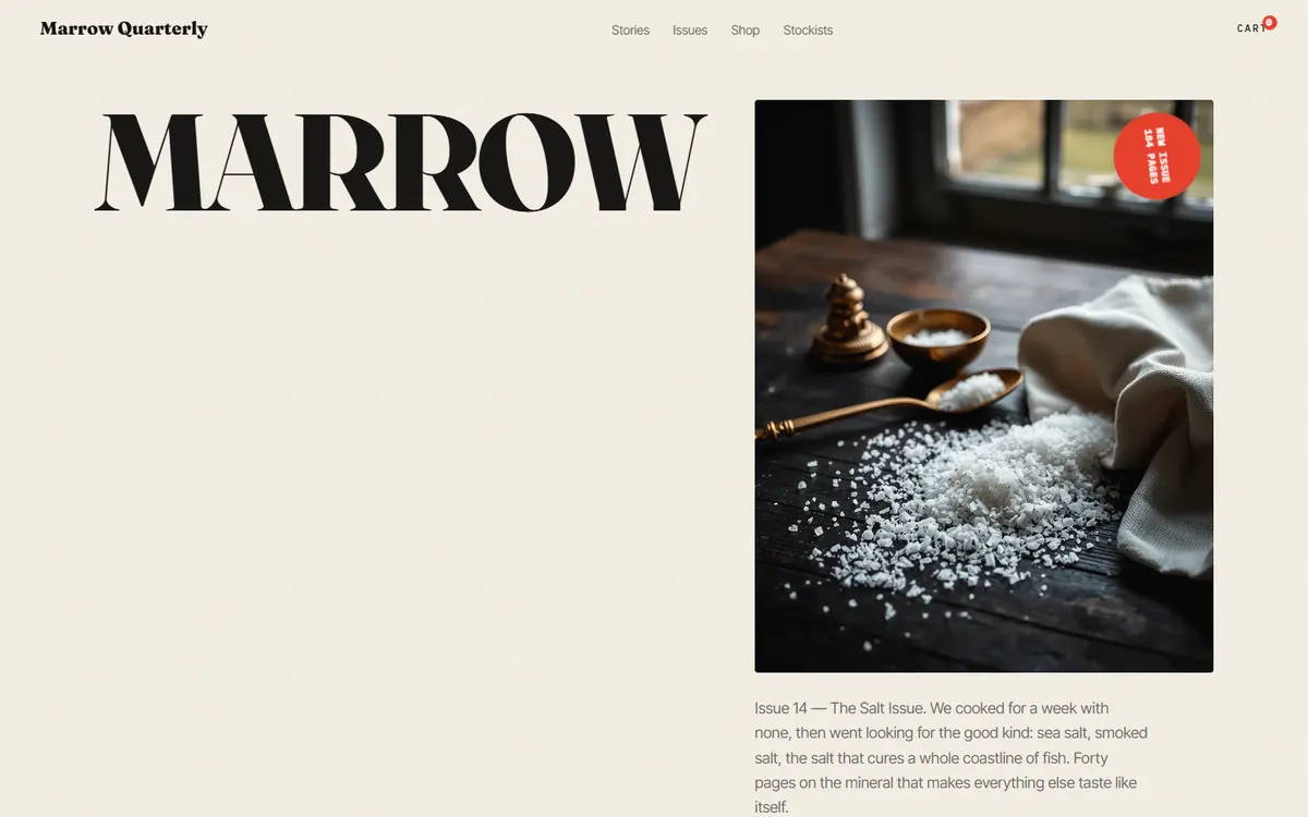 Halftone Print Magazine website template