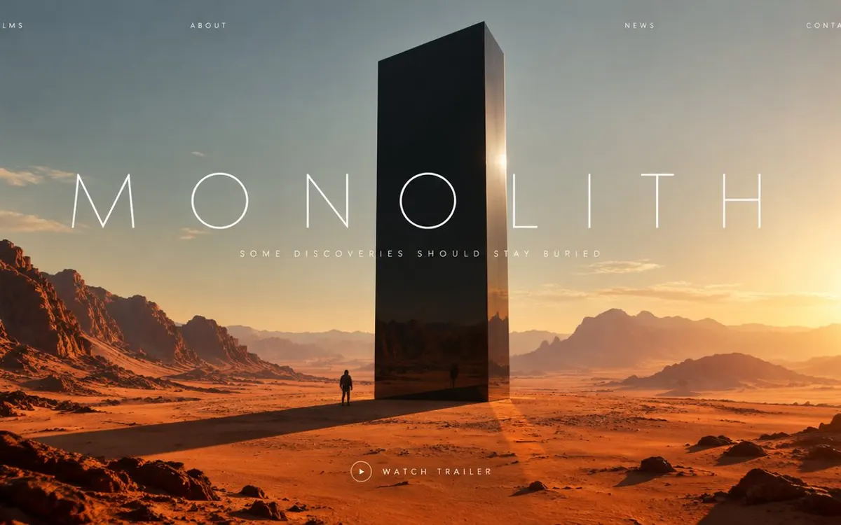 Monolith Film Studio website template