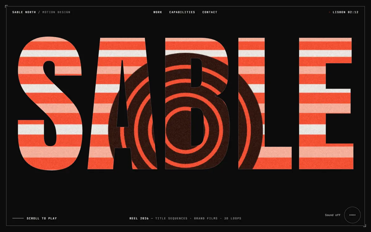 Showreel Through the Letters website template