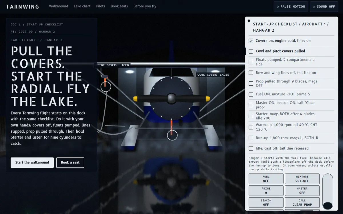 Tarnwing Floatplane Flights website template