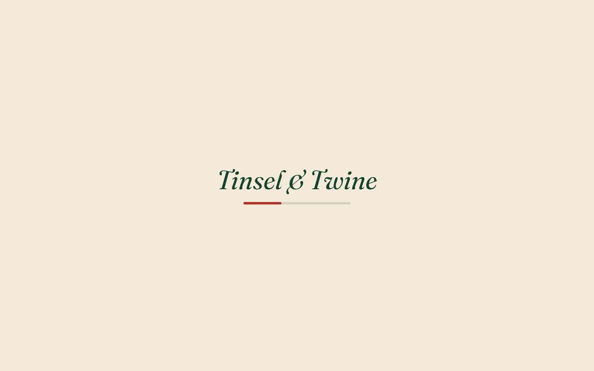 Tinsel and Twine Gift Box That Unties and Writes Your Card website template
