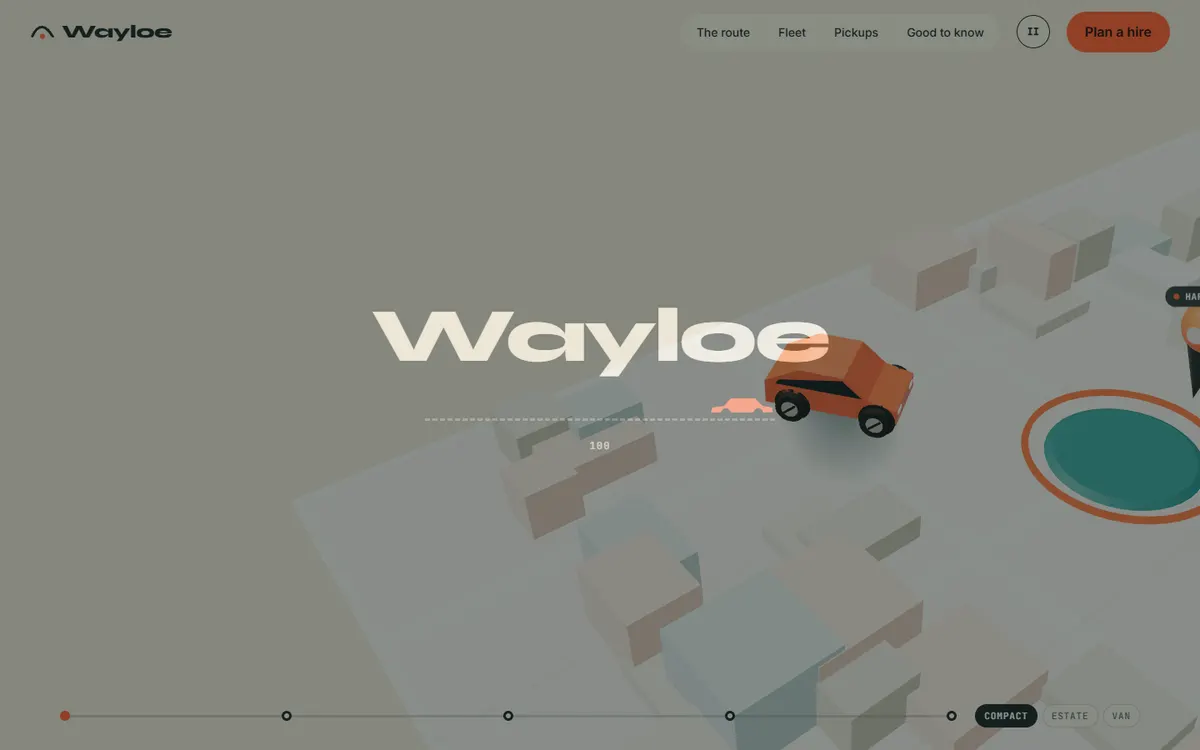 Wayloe Car Hire That Changes Class on the Map website template
