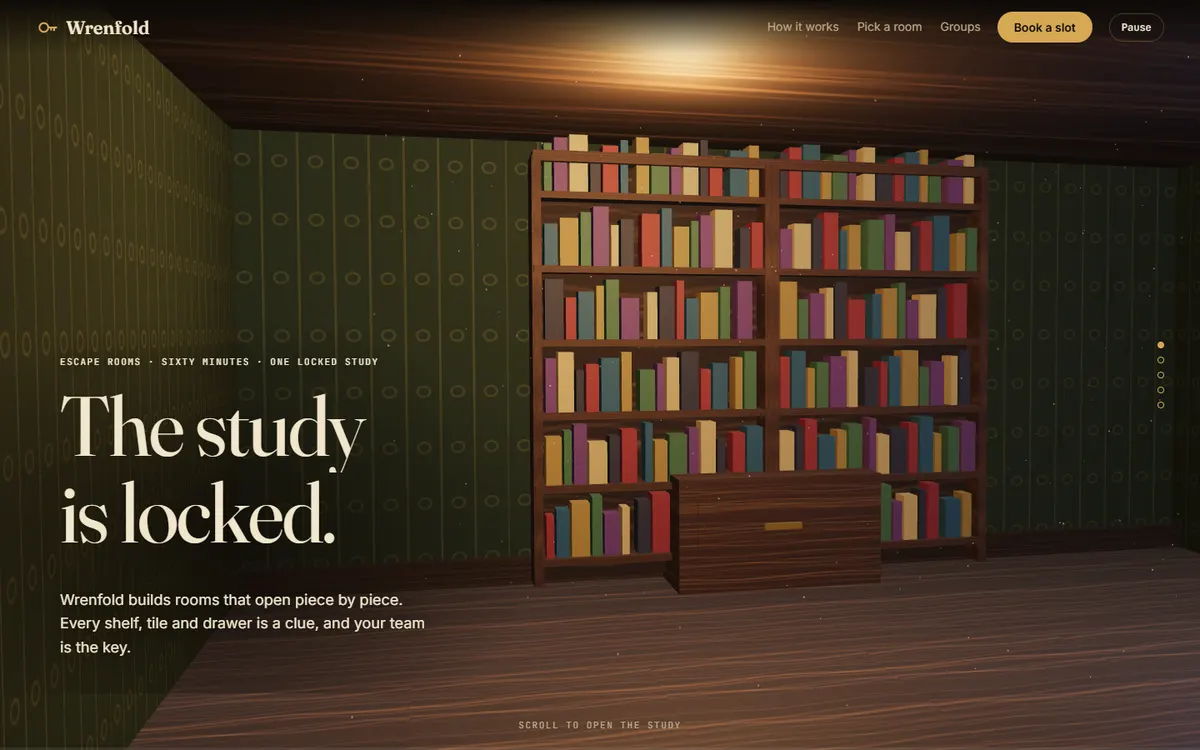 Wrenfold Study That Unlocks Piece by Piece website template